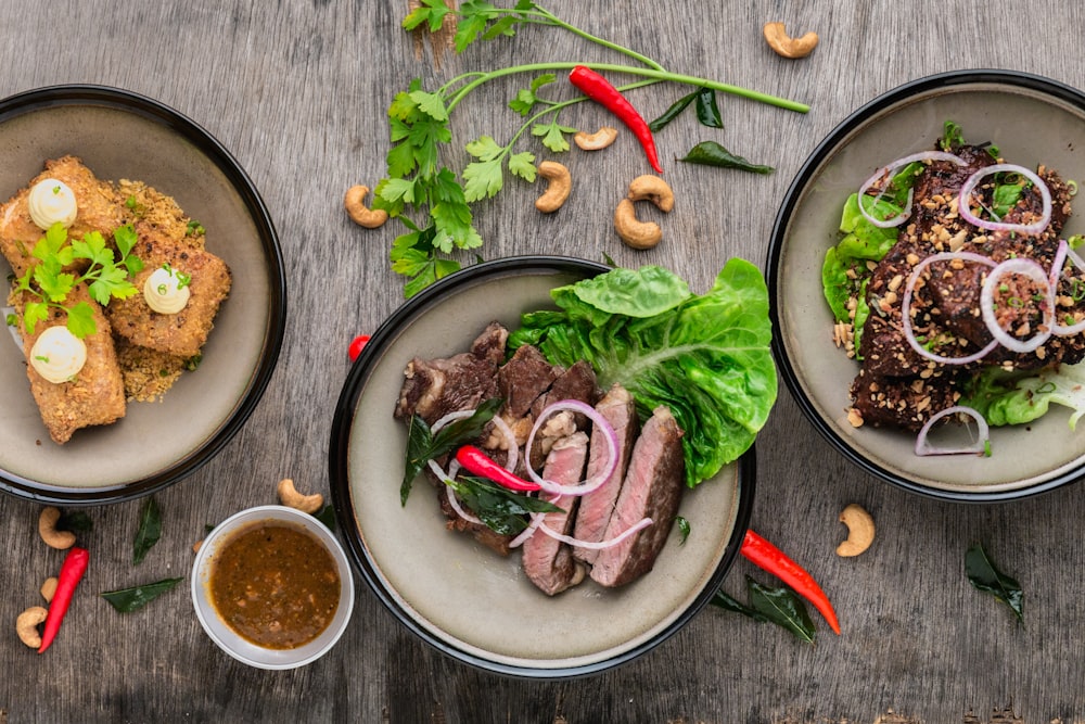 Fresh ingredients and a finished dish